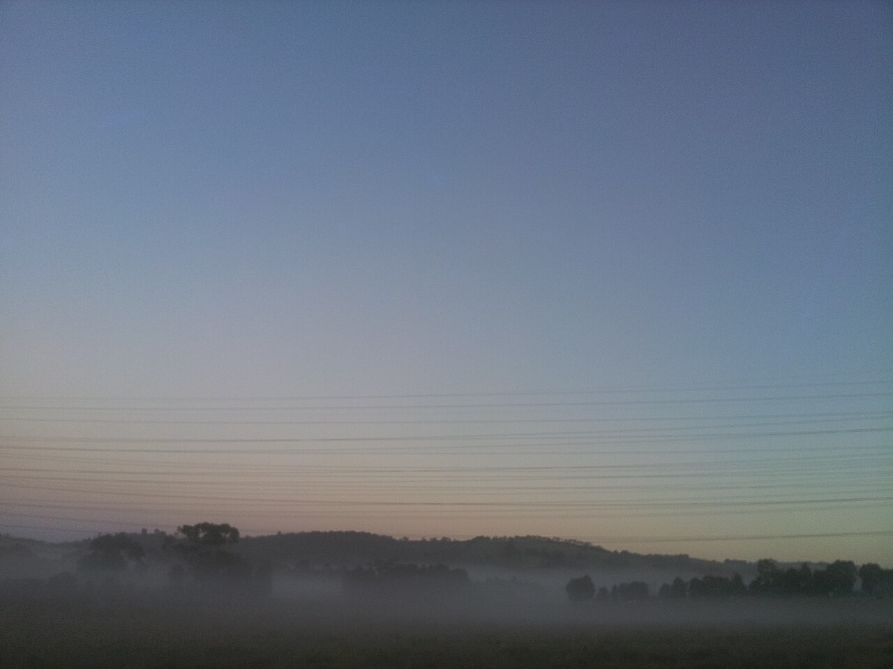 Mist on the Pakenham paddocks