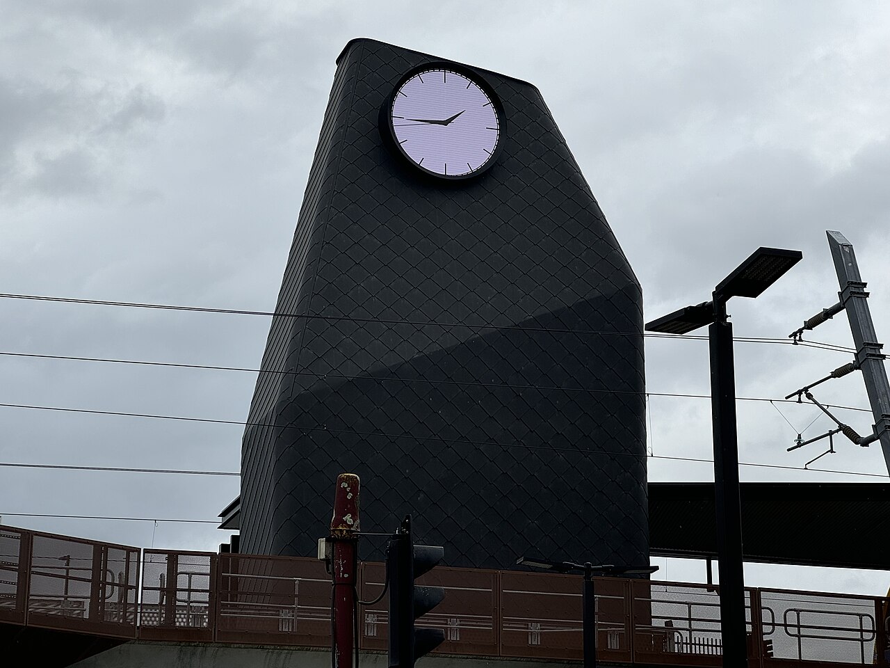 Clock tower at Mooroolbark railway station