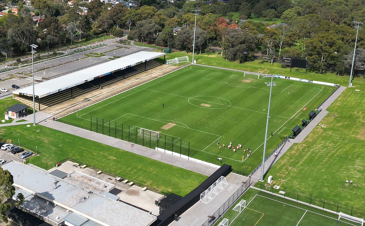 Sports ground and grandstand at Olympic Village