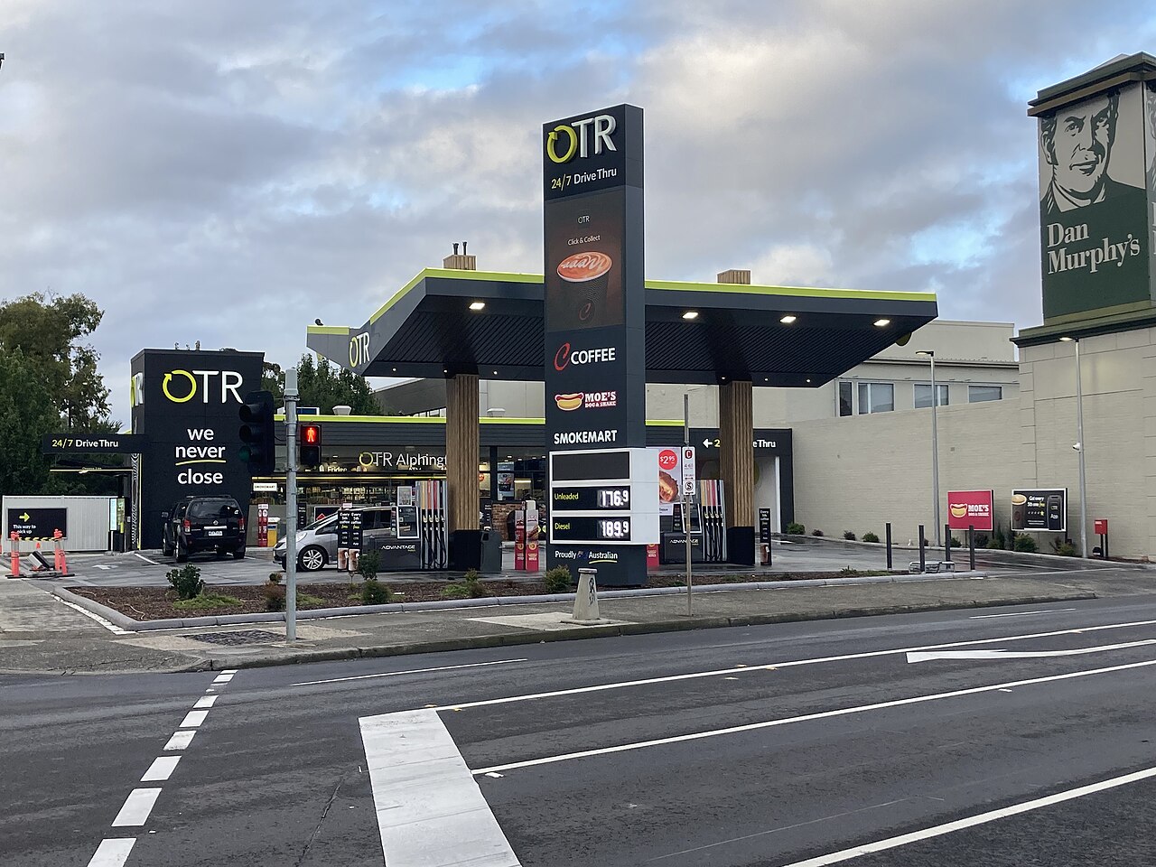 OTR service station in Alphington