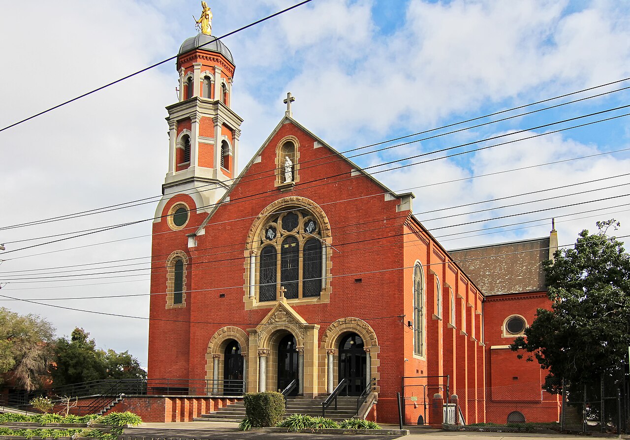 Red-brick church of Our Lady Help of Christians School, East Brunswick