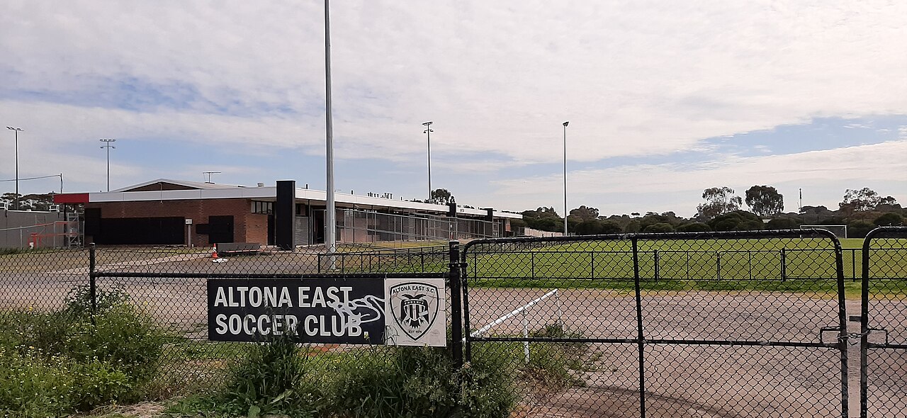 Paisley Park soccer complex with club sign and pitch