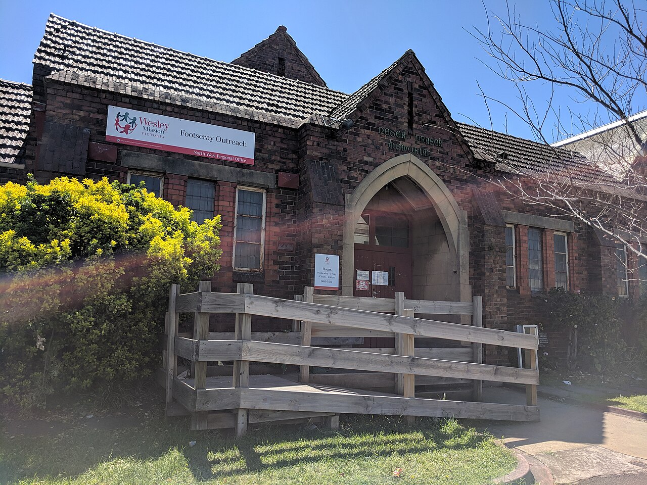 Peter Fraser Memorial Hall on Barkly Street