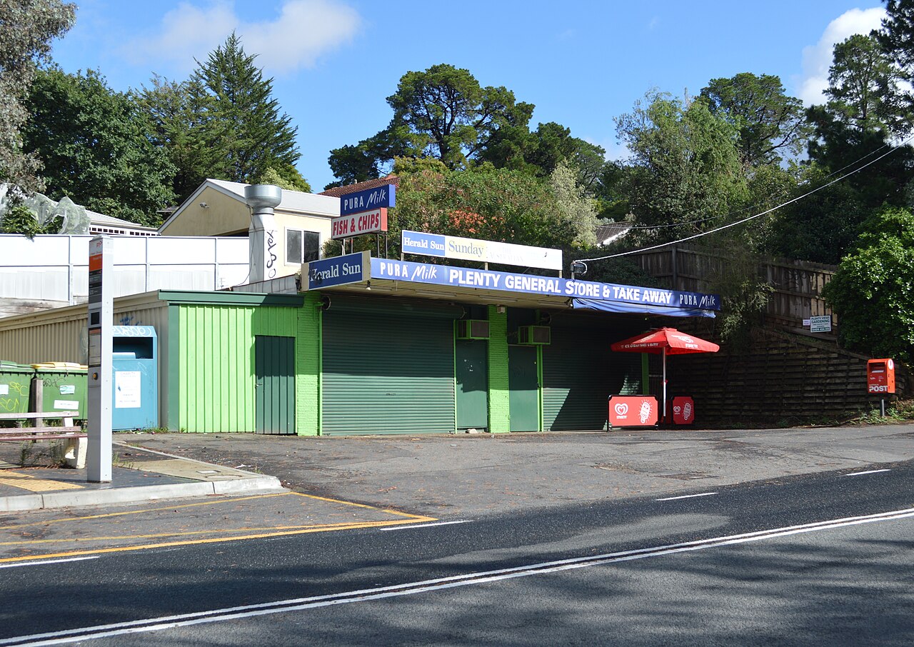 Plenty General Store on a hillside road