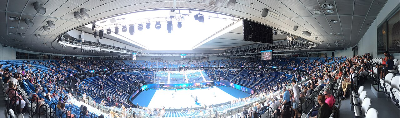 Panorama inside Rod Laver Arena