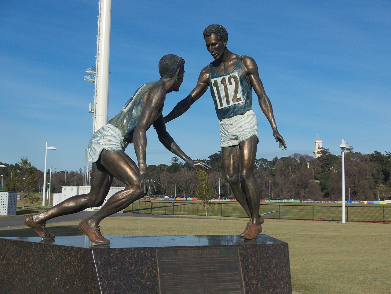 Sportsmanship statue in Melbourne