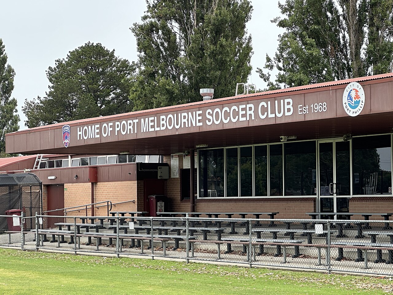 Port Melbourne Soccer Club rooms at SS Anderson Reserve