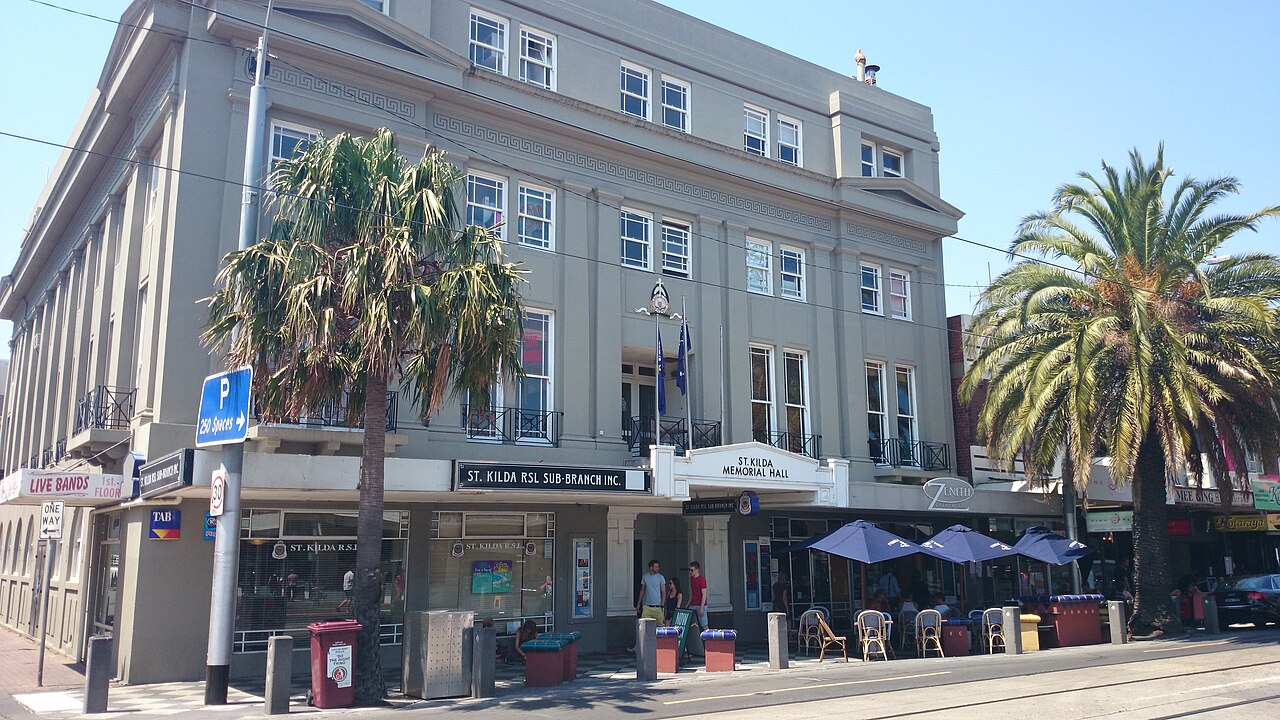 St Kilda Memorial Hall on Acland Street