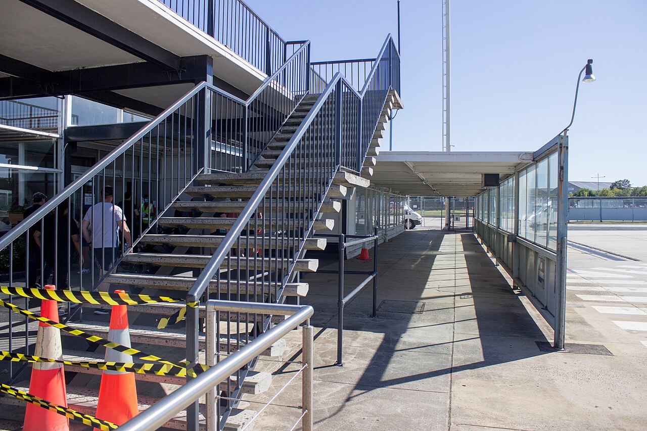Stairs to a former observation platform