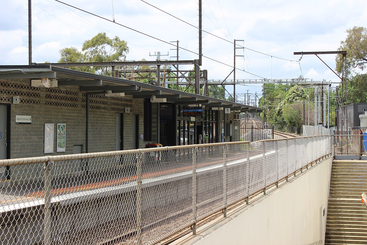 Surrey Hills station building and platform