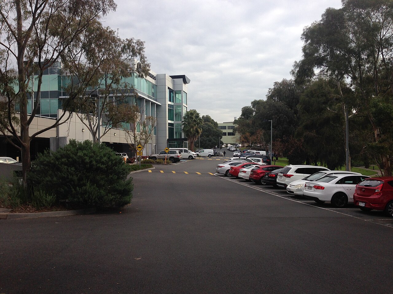 Offices and car park at Tally Ho Business Park, Burwood East