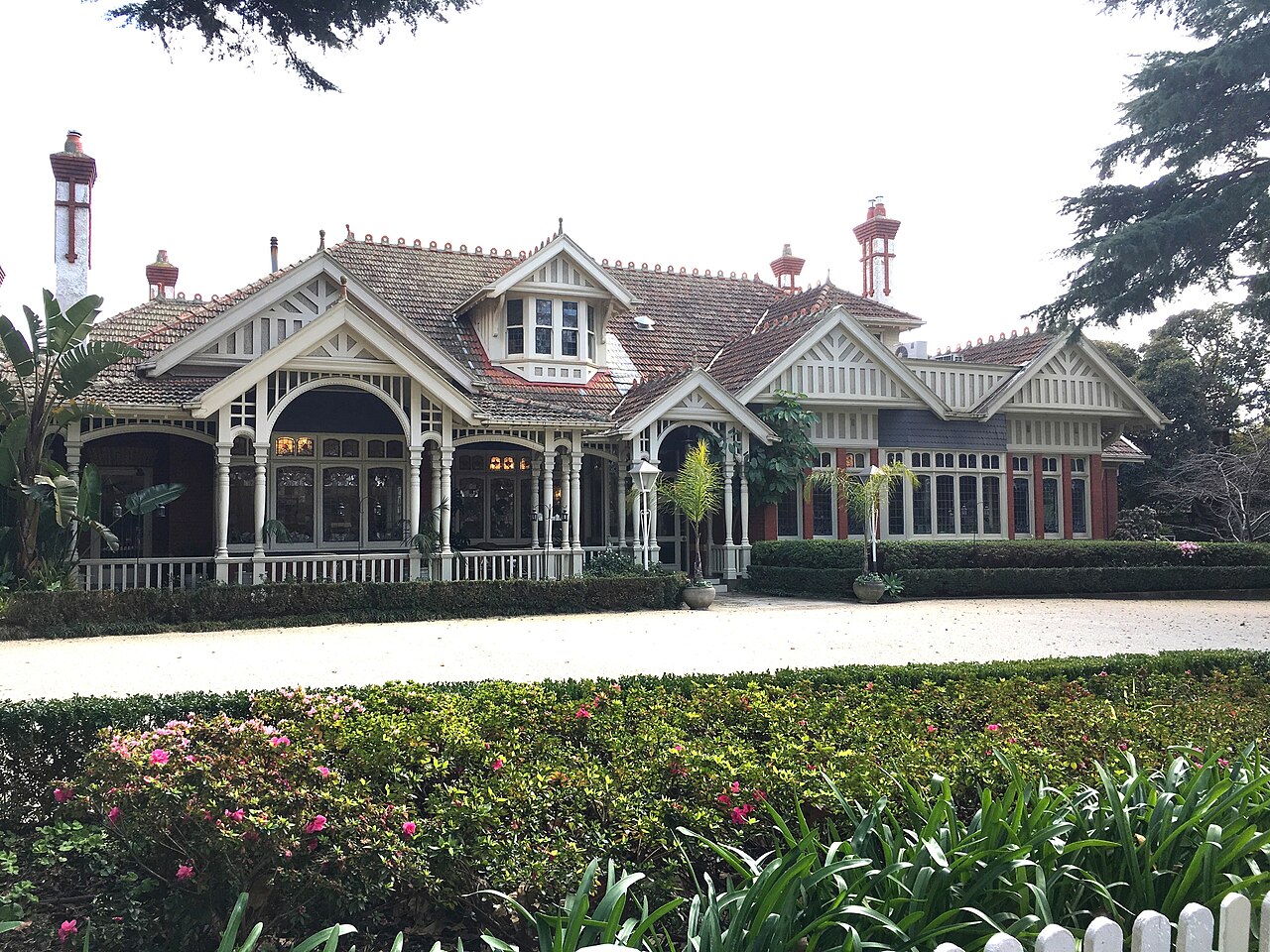 The Gables, a Victorian-era house with a garden, in East Malvern