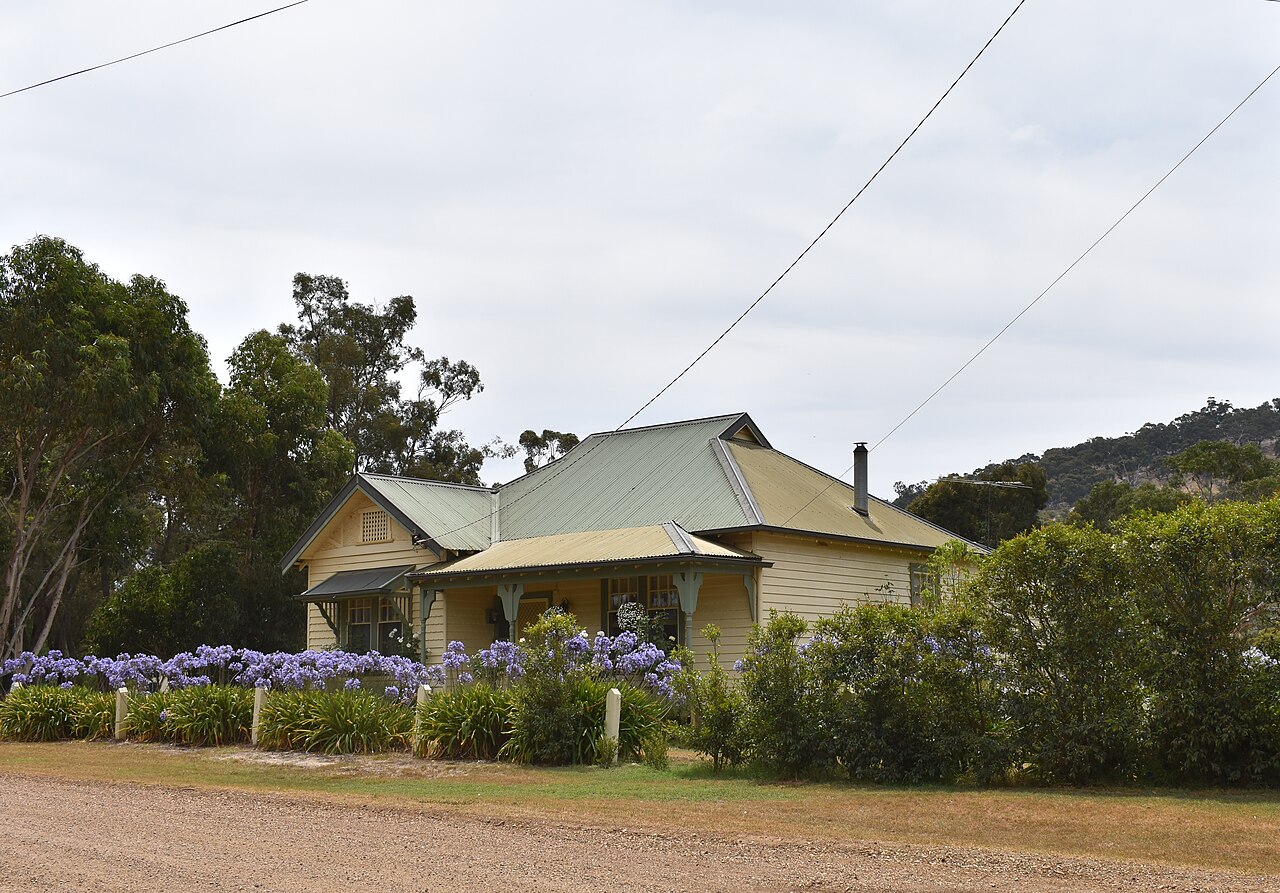 Weatherboard house with garden in Toolern Vale