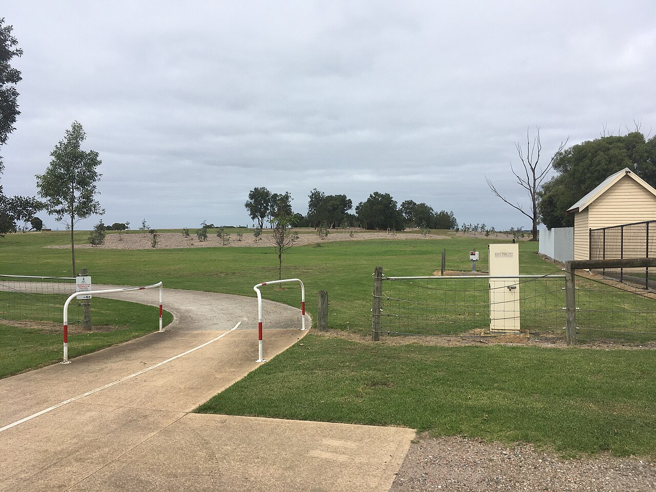 Path and lawn at Truganina Explosives Reserve