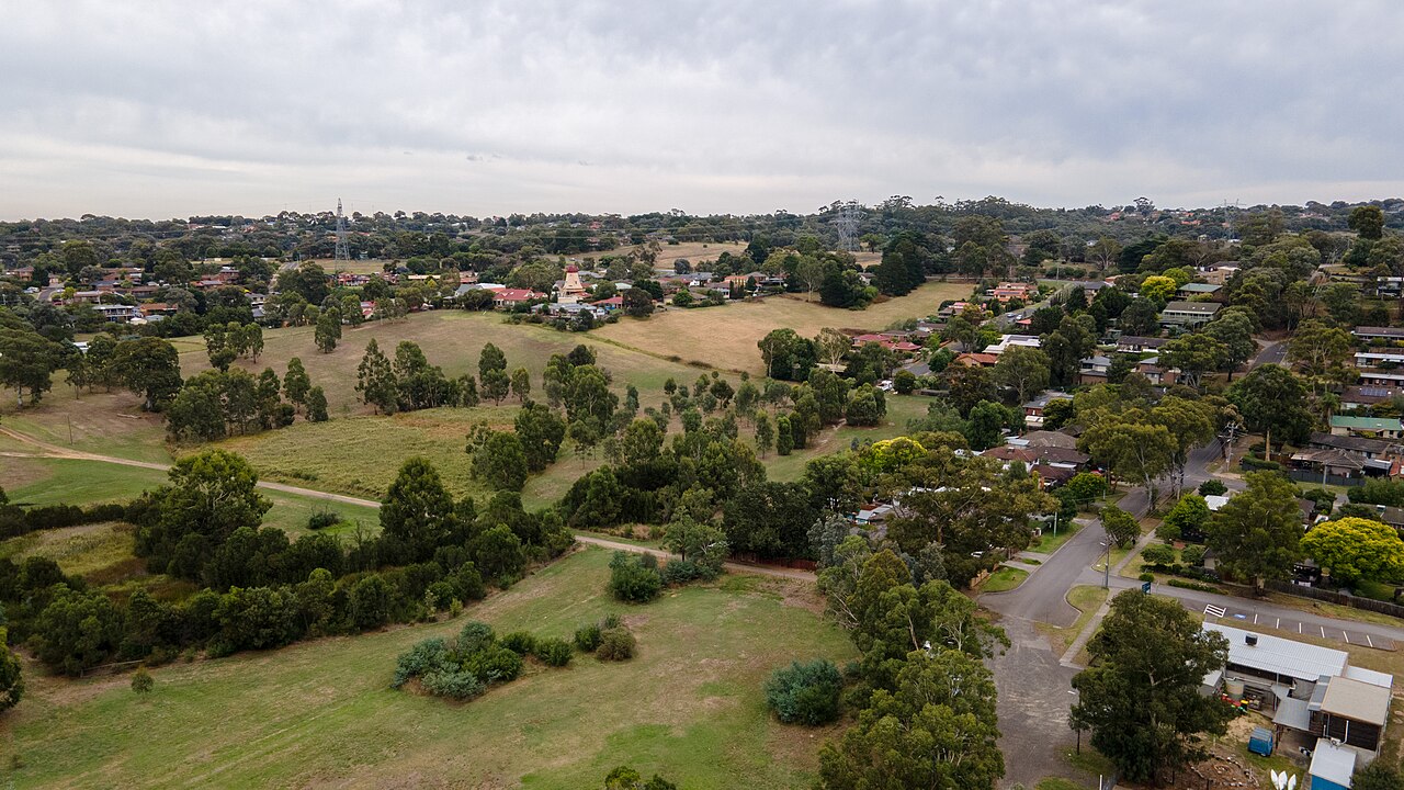 View of Diamond Creek homes among trees