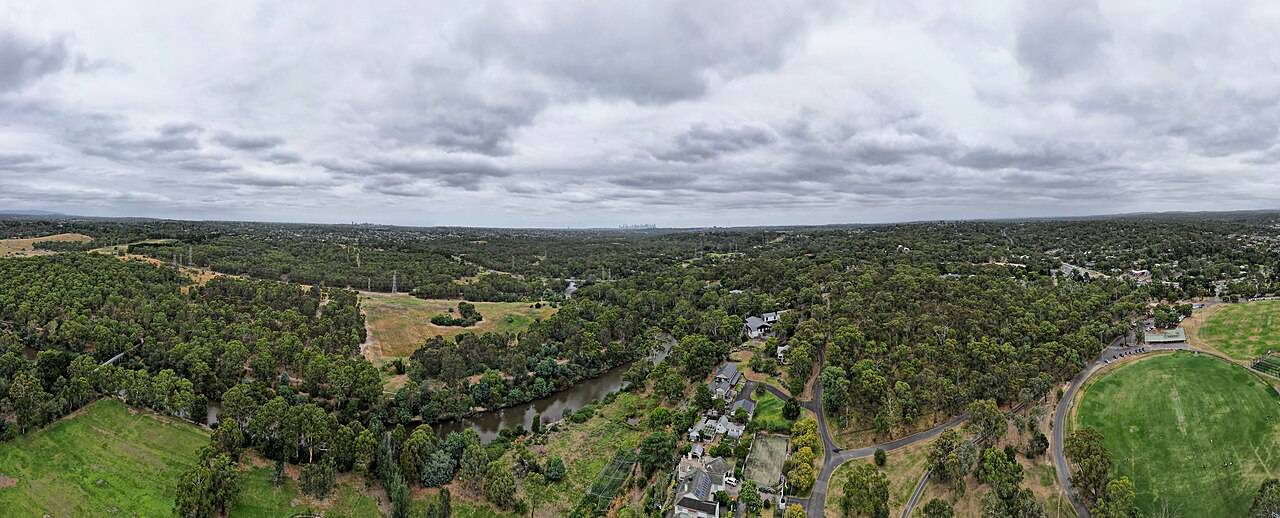 Westerfolds and Candlebark Park from above